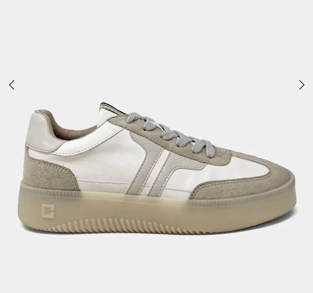 NEW SHU SHOP women's poppy low top platform sneaker in white